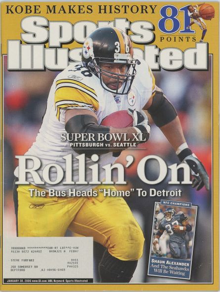 Sports Illustrated Steelers Jerome Bettis Cover 01.30.2006