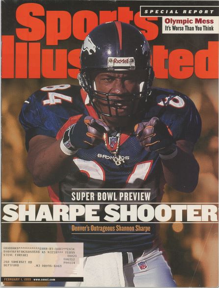 Sports Illustrated Broncos Shannon Sharpe Cover 02.01.1999