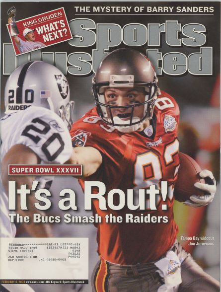 Sports Illustrated Buccaneers Joe Jurevicius Cover 02.03.2003