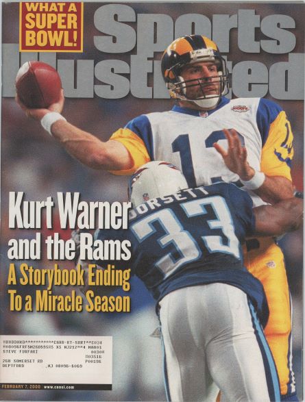 Sports Illustrated Rams Kurt Warner Cover 02.07.2000