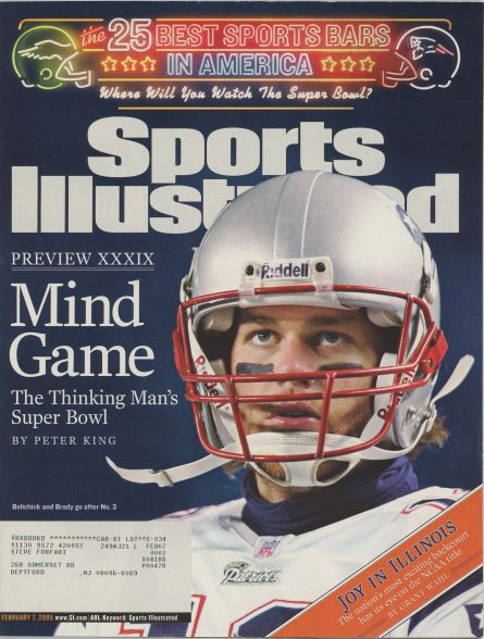 Sports Illustrated Patriots Tom Brady Cover 02.07.2005