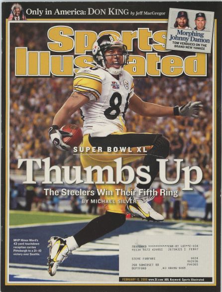 Sports Illustrated Steelers Hines Ward Cover 02.13.2006