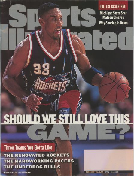 Sports Illustrated Rockets Scottie Pippen Cover 02.15.1999