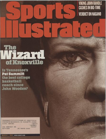 Sports Illustrated Tennessee Pat Summitt Cover 03.02.1998