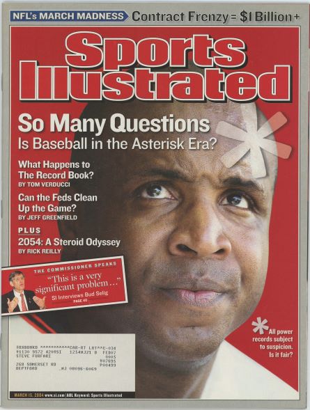 Sports Illustrated Giants Barry Bonds Cover 03.15.2004