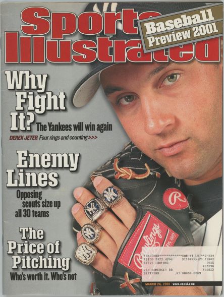 Sports Illustrated Yankees Derek Jeter Cover 03.26.2001