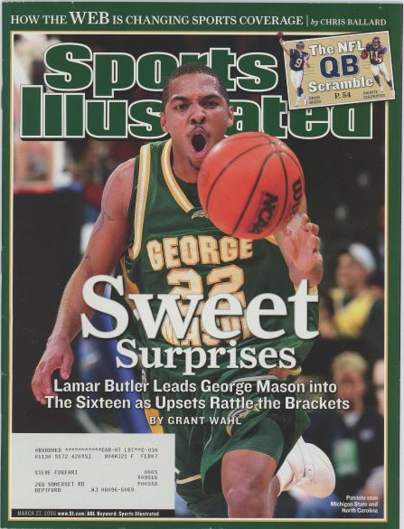 Sports Illustrated George Mason Lamar Butler Cover 03.27.2006