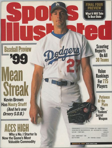 Sports Illustrated Dodgers Kevin Brown Cover 03.29.1999