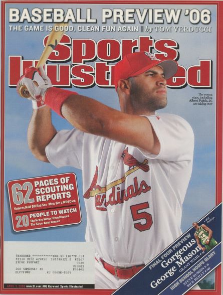 Sports Illustrated Cardinals Albert Pujols Cover 04.03.2006