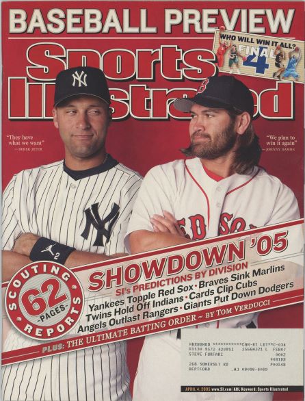 Sports Illustrated Derek Jeter/Johnny Damon Cover 04.04.2005