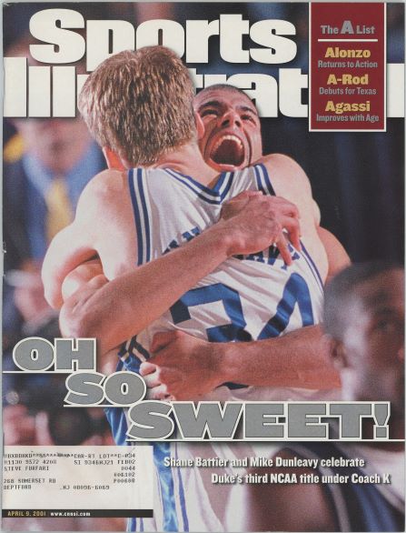 Sports Illustrated Duke Shane Battier/Mike Dunleavy Cover 04.09.2001