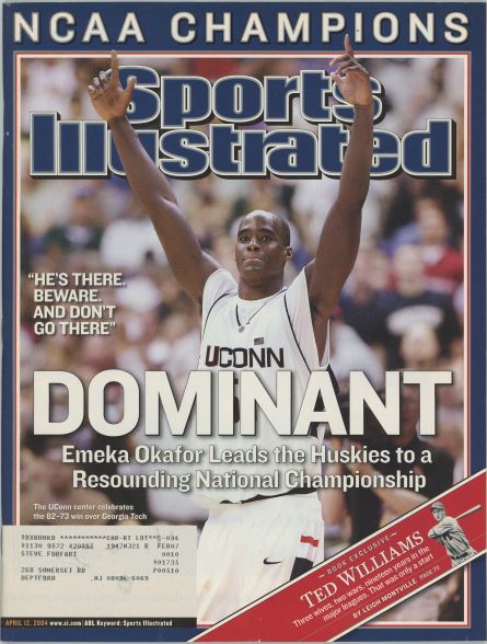 Sports Illustrated Connecticut Emeka Okafor Cover 04.12.2004