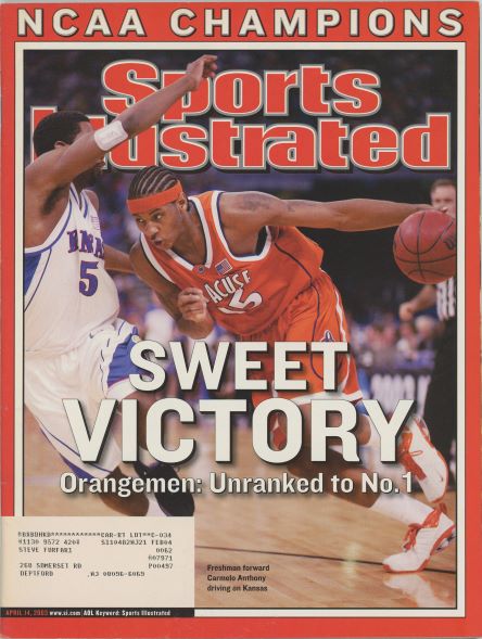 Sports Illustrated Syracuse Carmelo Anthony Cover 04.14.2003