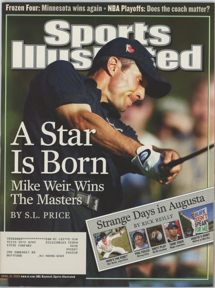 Sports Illustrated Mike Weir Cover 04.21.2003