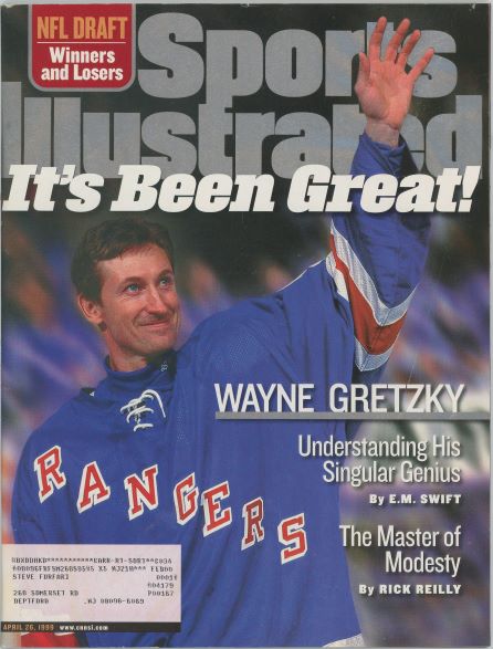 Sports Illustrated Rangers Wayne Gretzky Cover 04.26.1999