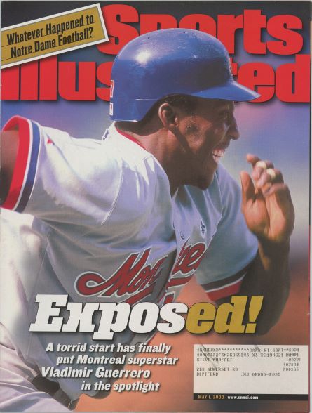 Sports Illustrated Expos Vladimir Guerrero Sr Cover 05.01.2000