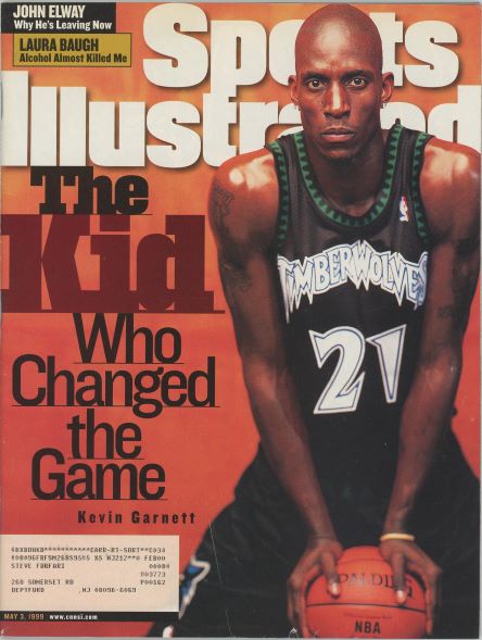 Sports Illustrated Timberwolves Kevin Garnett Cover 05.03.1999