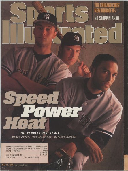 Sports Illustrated Yankees Jeter/Posada/Rivera Cover 05.18.1998