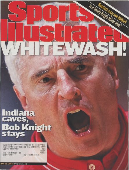 Sports Illustrated Indiana Bob Knight Cover 05.22.2000