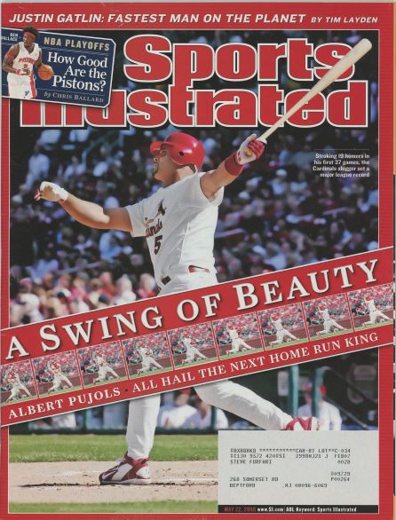 Sports Illustrated Cardinals Albert Pujols Cover 05.22.2006