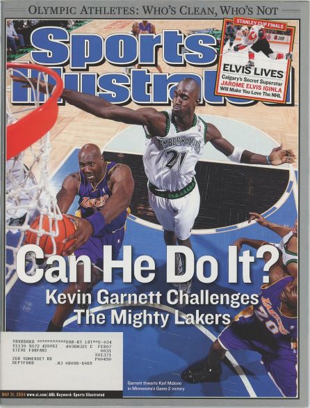 Sports Illustrated Timberwolves Kevin Garnett Cover 05.31.2004