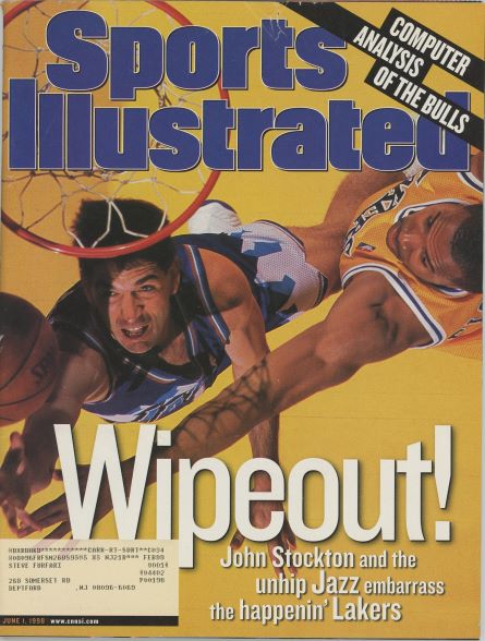 Sports Illustrated Jazz John Stockton Cover 06.01.1998