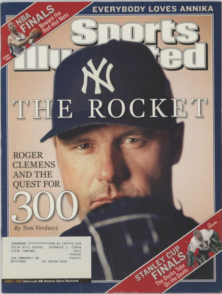 Sports Illustrated Yankees Roger Clemens Cover 06.02.2003