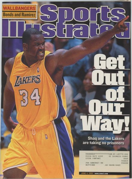 Sports Illustrated Lakers Shaq Cover 06.04.2001