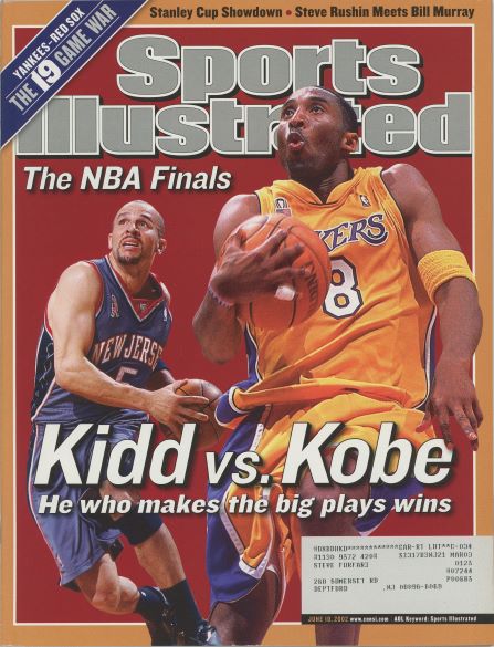 Sports Illustrated Nets Jason Kidd/Lakers Kobe Bryant Cover 06.10.2002