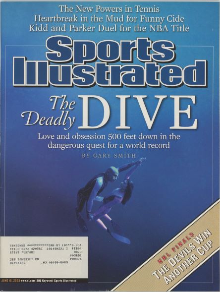 Sports Illustrated The Deadly Dive Cover 06.16.2003