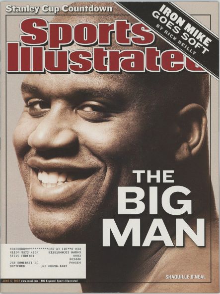 Sports Illustrated Lakers Shaq Oneill Cover 06.17.2002