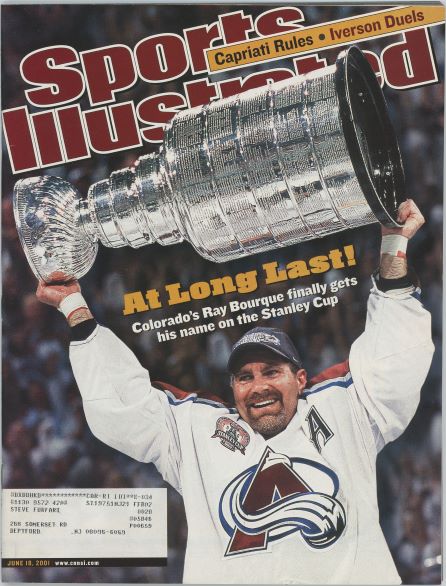 Sports Illustrated Avalanche Ray Bourque Cover 06.18.2001