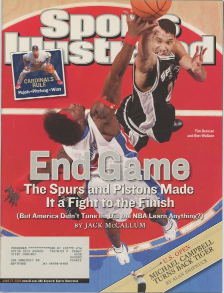 Sports Illustrated Ben Wallace/Tim Duncan Cover 06.27.2005