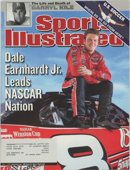 Sports Illustrated Dale Earnhardt Jr Cover 07.01.2002