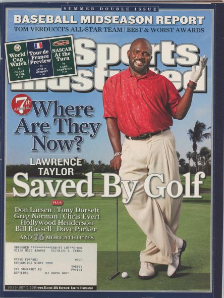 Sports Illustrated Lawrence Taylor Cover 07.03.2006-07.10.2006