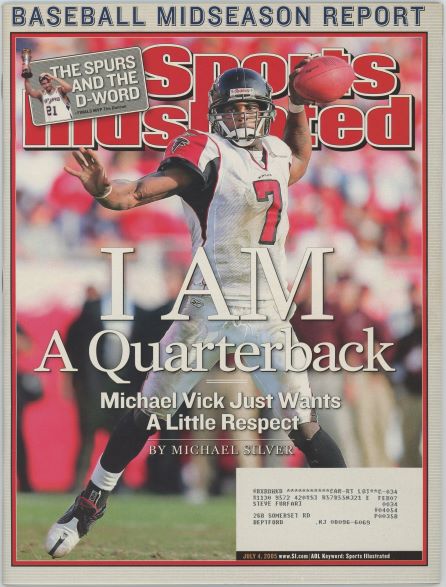 Sports Illustrated Falcons Michael Vick Cover 07.04.2005