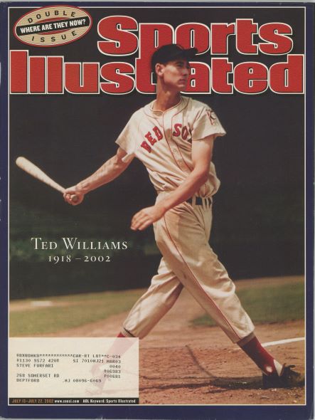 Sports Illustrated Red Sox Ted Williams Cover 07.15.2002-07.22.2002