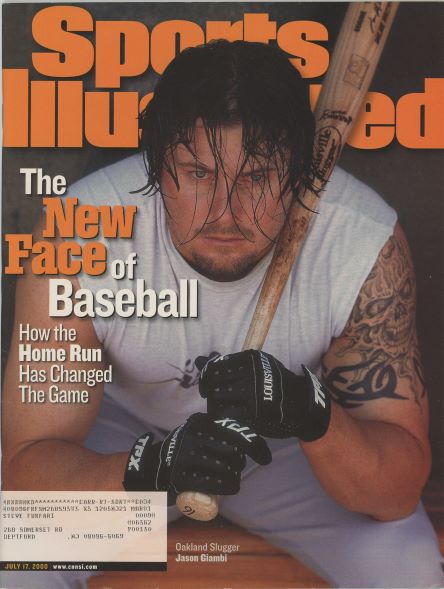 Sports Illustrated A's Jason Giambi Cover 07.17.2000