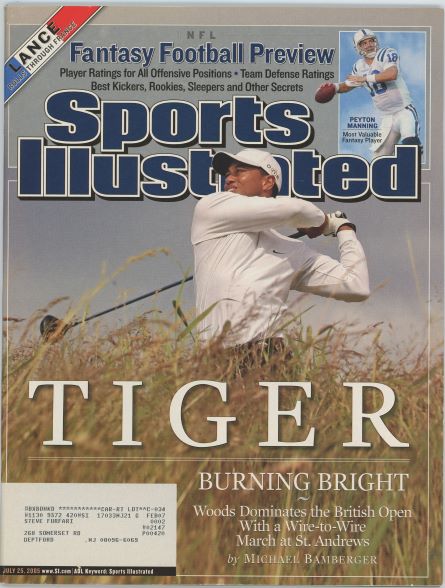 Sports Illustrated Tiger Woods Cover 07.25.2005