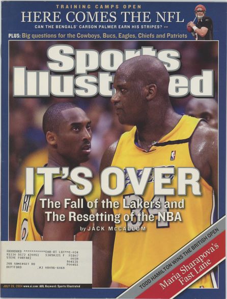 Sports Illustrated Lakers Kobe/Shaq Cover 07.26.2004