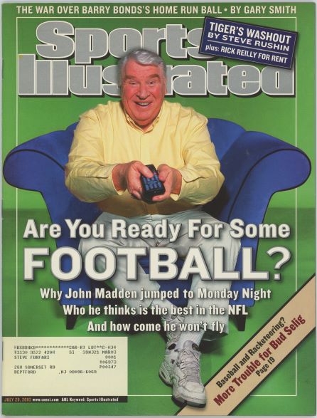 Sports Illustrated John Madden Cover 07.29.2002