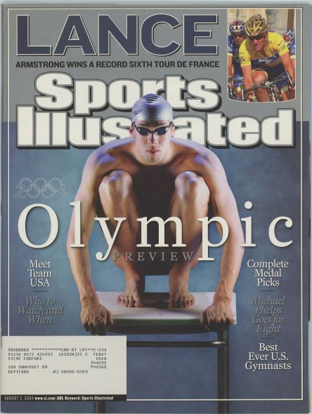 Sports Illustrated Michael Phelps Cover 08.02.2004