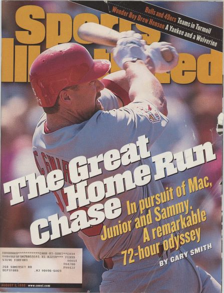 Sports Illustrated Cardinals Mark McGwire Cover 08.03.1998