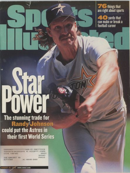 Sports Illustrated Astros Randy Johnson Cover 08.10.1998