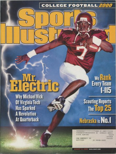 Sports Illustrated Virginia Tech Michael Vick Cover 08.14.2000