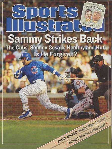 Sports Illustrated Cubs Sammy Sosa Cover 08.25.2003