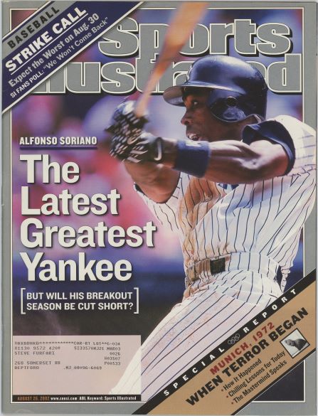 Sports Illustrated Yankees Alfonso Soriano Cover 08.26.2002