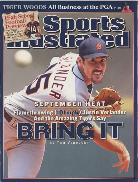 Sports Illustrated Tigers Justin Verlander Cover 08.28.2006