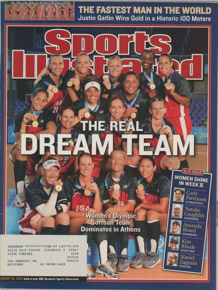 Sports Illustrated US Women's Softball Team Cover 08.30.2004