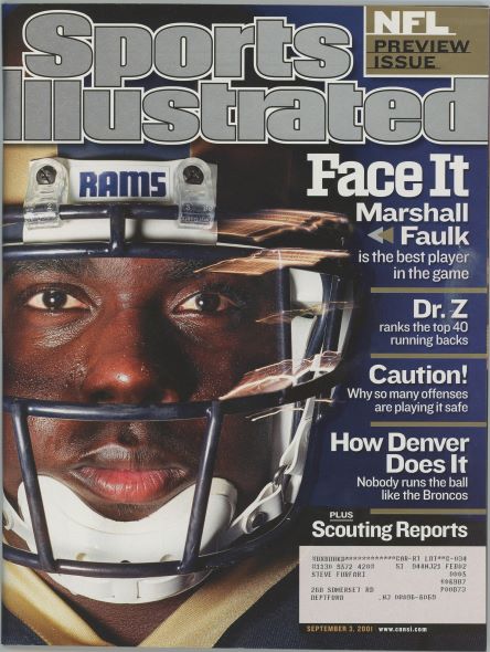 Sports Illustrated Rams Marshall Faulk Cover 09.03.2001